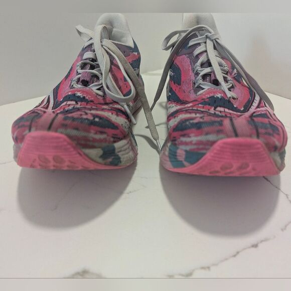 ASICS NOOSA TRI 15 Van Gogh Pink Running Shoes Size 8 FLYTEFOAM Sneakers - Picture 4 of 9